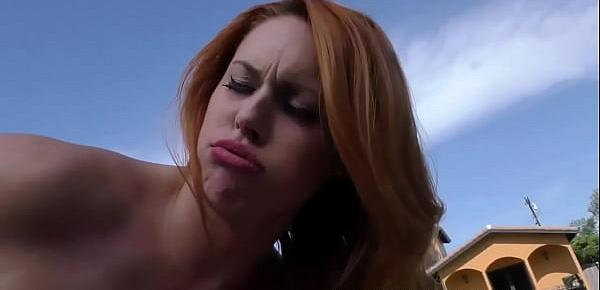  Redhead gets toes jizzed on by bbc
